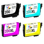 Epson 200XL T200XL Black &amp; Color 4-pack HY Ink Cartridges