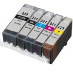 Canon PGI-220 &amp; CLI-221 Black &amp; Color 5-pack Ink Cartridges