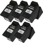 Canon PG-240XL Black &amp; CL-241XL Color 5-pack High Yield Ink Cartridges