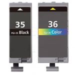 Canon PGI-35 &amp; CLI-36 Black &amp; Color 2-pack Ink Cartridges