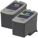 Canon PG-40 Black &amp; CL-41 Color 2-pack Ink Cartridges