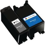 Dell (Series 21) Y498D Black &amp; Y499D Color 2-pack Ink Cartridges