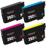 Epson 252XL T252XL Black &amp; Color 4-pack HY Ink Cartridges