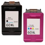 HP 60XL High Yield Black &amp; Color 2-pack Ink Cartridges