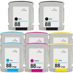 HP 88XL High Yield Black &amp; Color 8-pack Ink Cartridges
