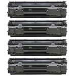 HP 35A (CB435A) 4-pack Black Toner Cartridges