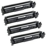 HP 17A (CF217A) 4-pack Black Toner Cartridges