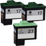 Lexmark #17 Black &amp; #27 Color 3-pack Ink Cartridges