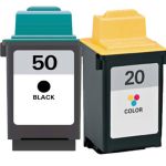 Lexmark #50 Black &amp; #20 Color 2-pack Ink Cartridges
