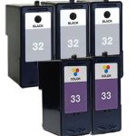 Lexmark #32 Black &amp; #33 Color 5-pack Ink Cartridges