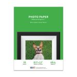 Premium Canvas Textured 8.5 x 11 Inkjet Photo Paper, Resin Coated - 20 Sheet Pack