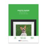 Premium Fabric Textured 8.5 x 11 Glossy Photo Paper - 20 Sheet Pack