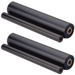 Compatible Brother PC-202RF Fax Thermal Ribbon Refill Rolls - PC-202 - 2-Pack - Black