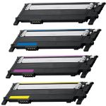 Samsung CLT-406S Black &amp; Color 4-pack Toner Cartridges