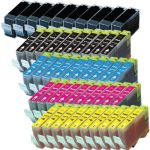 Canon BCI-3eBK &amp; BCI-6 Black &amp; Color 50-pack Ink Cartridges