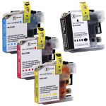 Brother LC107 &amp; LC105 XXL Black &amp; Color 4-pack Ink Cartridges