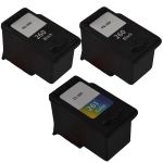 Replacement Canon Ink 260 261 Cartridges 3-Pack: 2 PG-260 Black & 1 CL-261 Tri-color