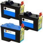 Dell (Series 2) 7Y743 Black &amp; 7Y745 Color 3-pack Ink Cartridges