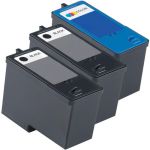 Dell (Series 5) M4640 Black &amp; M4646 Color 3-pack Ink Cartridges