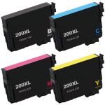 Epson 200XL T200XL Black &amp; Color 4-pack HY Ink Cartridges