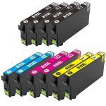 Remanufactured Epson 812 Series Ink Cartridges XL Combo Pack 10 - High Yield: 4 Black, 2 Cyan, 2 Magenta & 2 Yellow