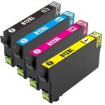 Remanufactured Epson T812 XL Ink Cartridges Combo Pack of 4 - High Yield: 1 Black, 1 Cyan, 1 Magenta & 1 Yellow