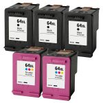 HP 64XL Combo Pack 5 Ink Cartridges