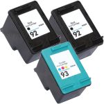 HP 92 Black &amp; HP 93 Color 3-pack Ink Cartridges