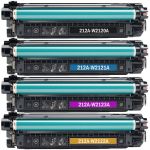 Replacement HP W2120A W2121A W2122A W2123A Toner Cartridges 4-Pack: 1 Black, 1 Cyan, 1 Magenta & 1 Yellow