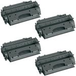 HP 05X (CE505X) 4-pack High Yield Black Toner Cartridges