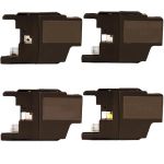 Brother LC75 Black &amp; Color 4-pack High Yield Ink Cartridges
