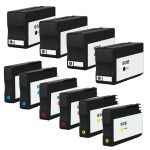 HP 936 Printer Ink Cartridges Combo Pack of 10: 4 Black, 2 Cyan, 2 Magenta, 2 Yellow