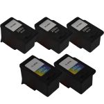High Yield Canon Ink Cartridges 260 261 XL Combo Pack of 5: 3 Black and 2 Tri-color