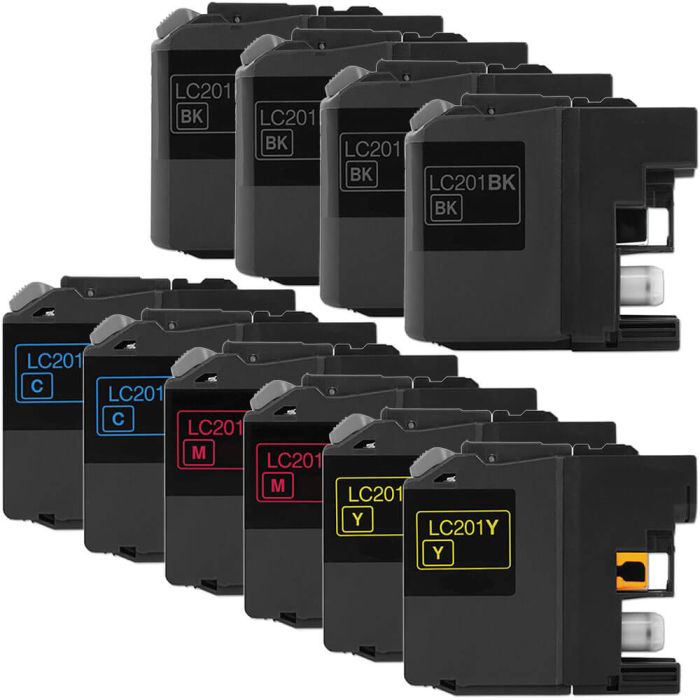 Brother LC201 Black & Color 10-pack Ink Cartridges