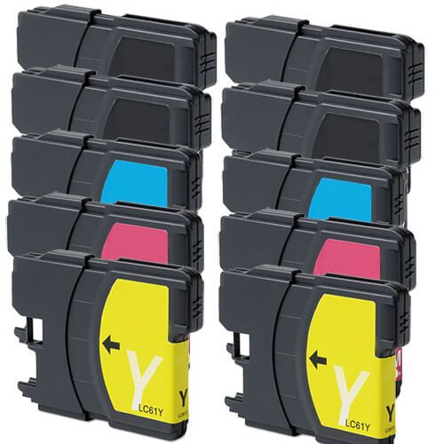 Brother LC61 Black & Color 10-pack Ink Cartridges