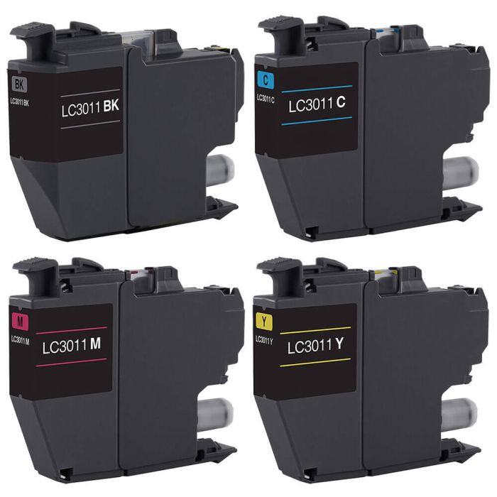 Brother LC3011 Black & Color 4-pack Ink Cartridges