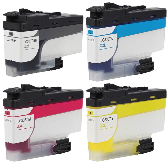 Brother LC3037 ink cartridges combo pack 4