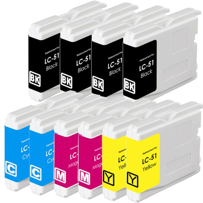 Brother LC51 Black & Color 10-pack Ink Cartridges