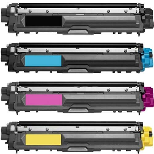 Brother TN221 Black & TN225 Color 4-pack HY Toner Cartridges
