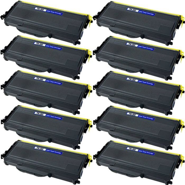 Brother TN360 (10-pack) High Yield Black Toner Cartridges