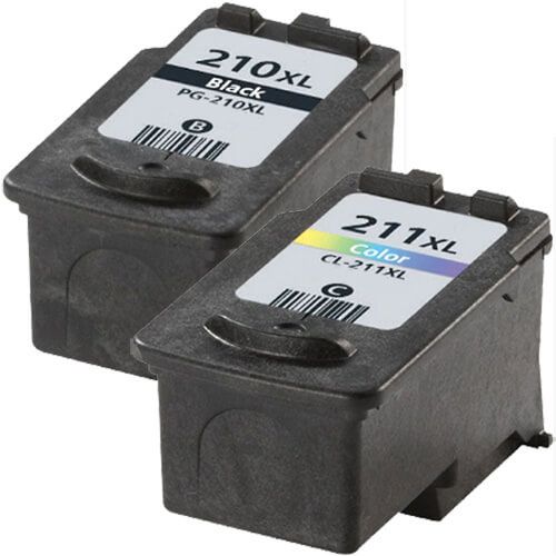 Canon PG-210XL Black & CL-211XL Color 2-pack High Yield Ink Cartridges