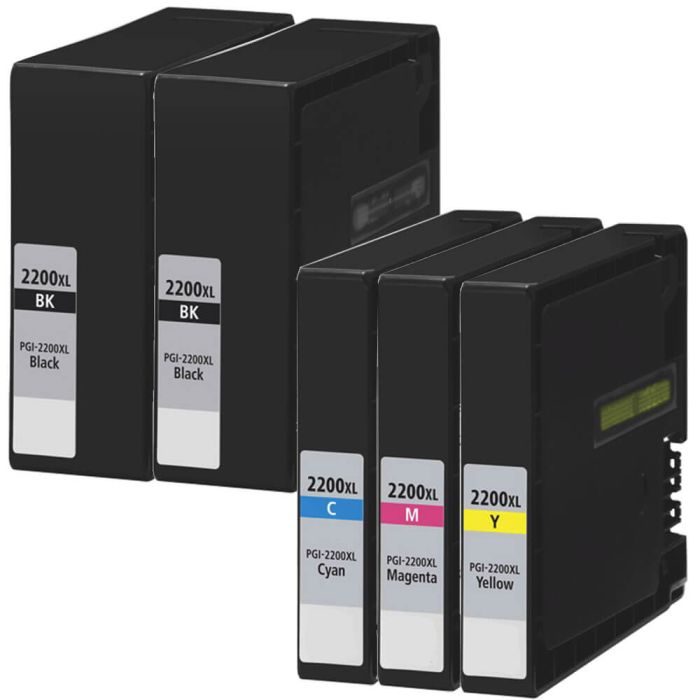 Canon PGI-2200XL Black & Color 5-pack High Yield Ink Cartridges