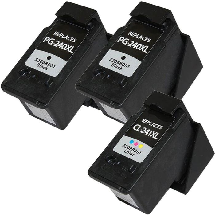 Canon PG-240XL Black & CL-241XL Color 3-pack High Yield Ink Cartridges