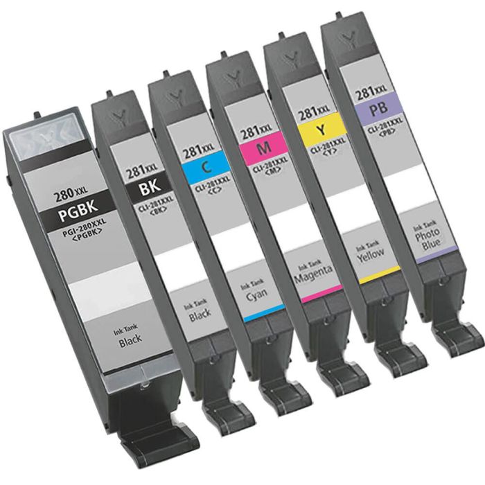 Canon PGI-280XXL & CLI-281XXL Black & Color 6-pack SHY Ink Cartridges