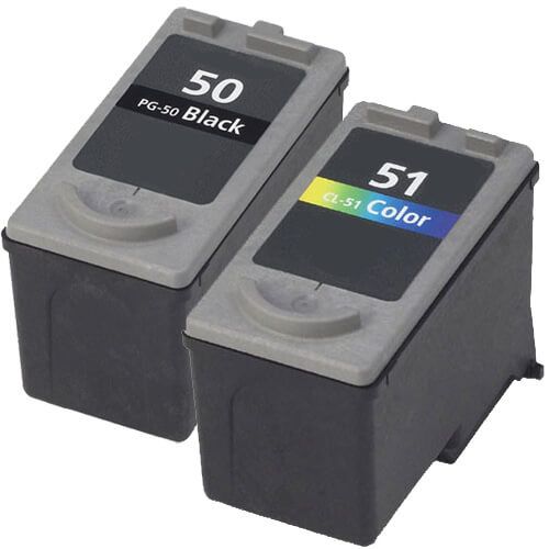 Canon PG-50 Black & CL-51 Color 2-pack High Yield Ink Cartridges