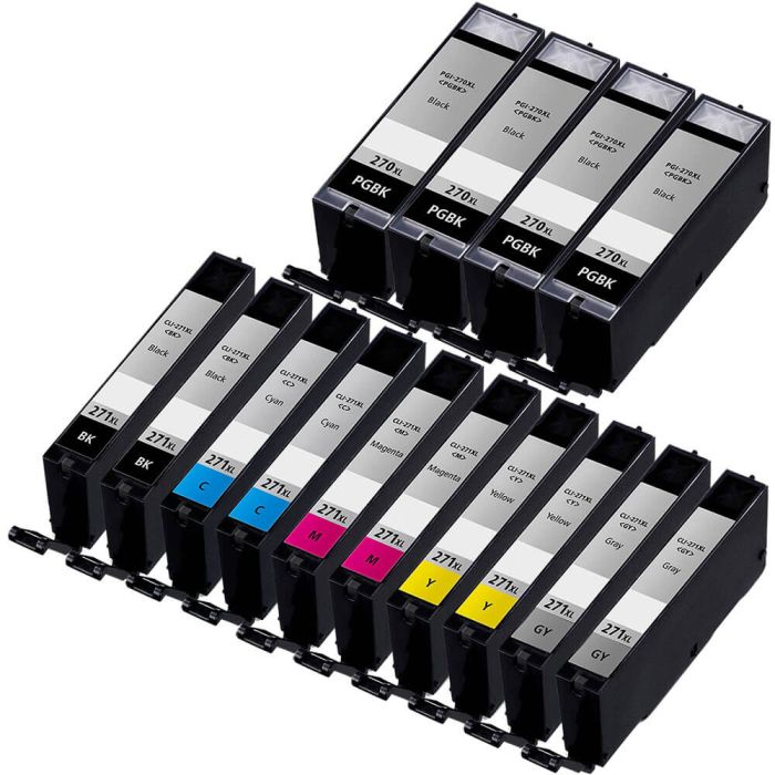 Canon PGI-270XL & CLI-271XL Black & Color 14-pack HY Ink Cartridges