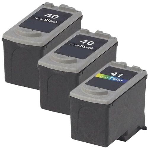 Canon PG-40 Black & CL-41 Color 3-pack Ink Cartridges