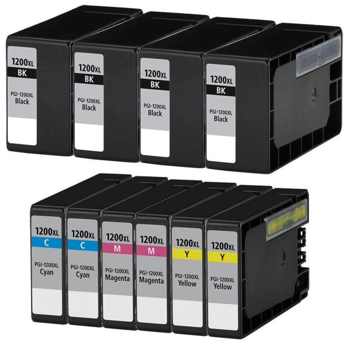 Canon PGI-1200XL Black & Color 10-pack High Yield Ink Cartridges