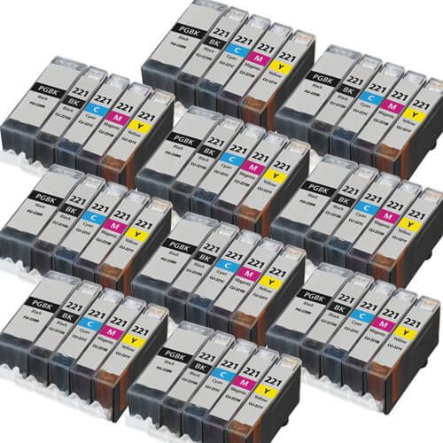 Canon PGI-220 & CLI-221 Black & Color 50-pack Ink Cartridges