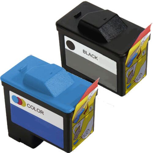 Dell (Series 1) T0529 Black & T0530 Color 2-pack Ink Cartridges